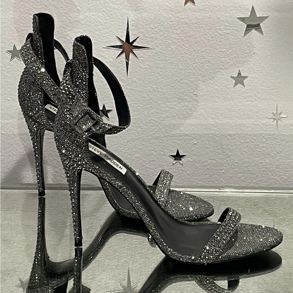 Steve Madden Mischa Sparkling Crystal Rhinestone Heels
